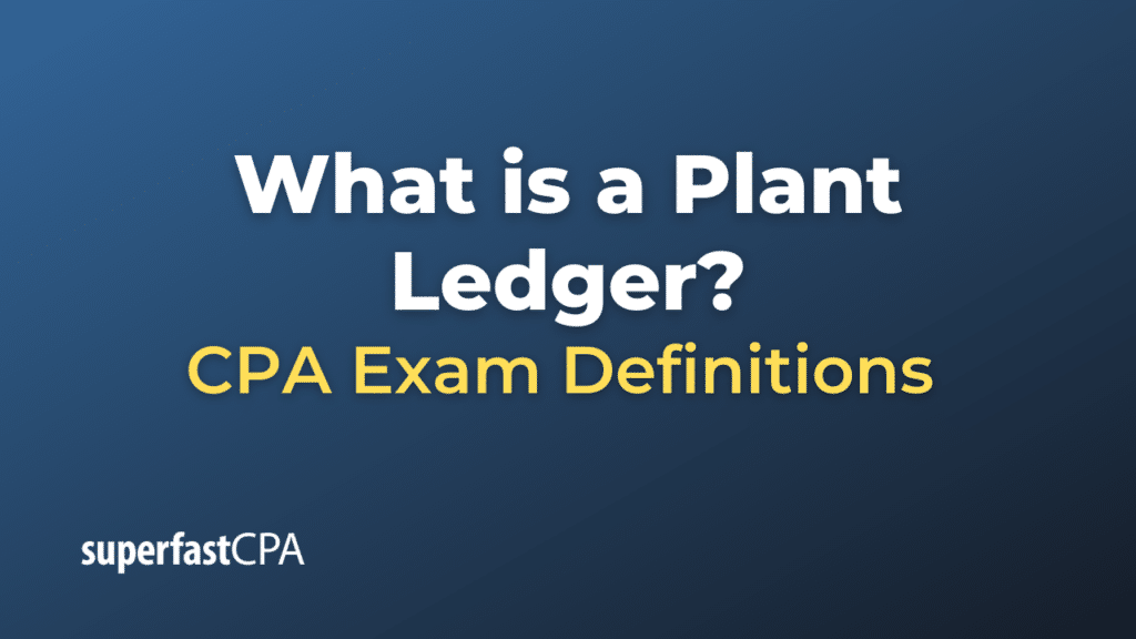 Plant Ledger