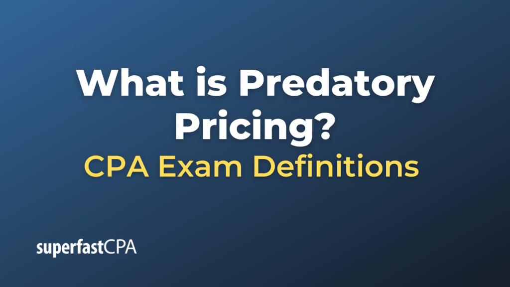 Predatory Pricing