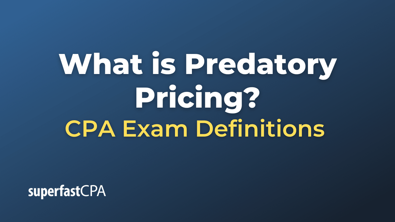 What is Predatory Pricing?