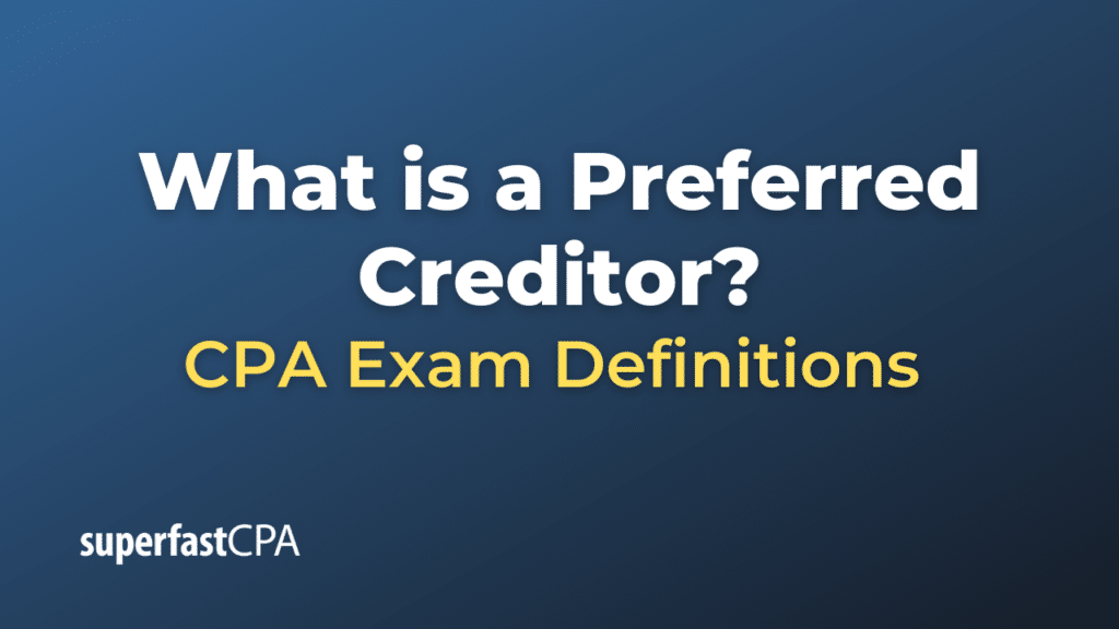 Preferred Creditor