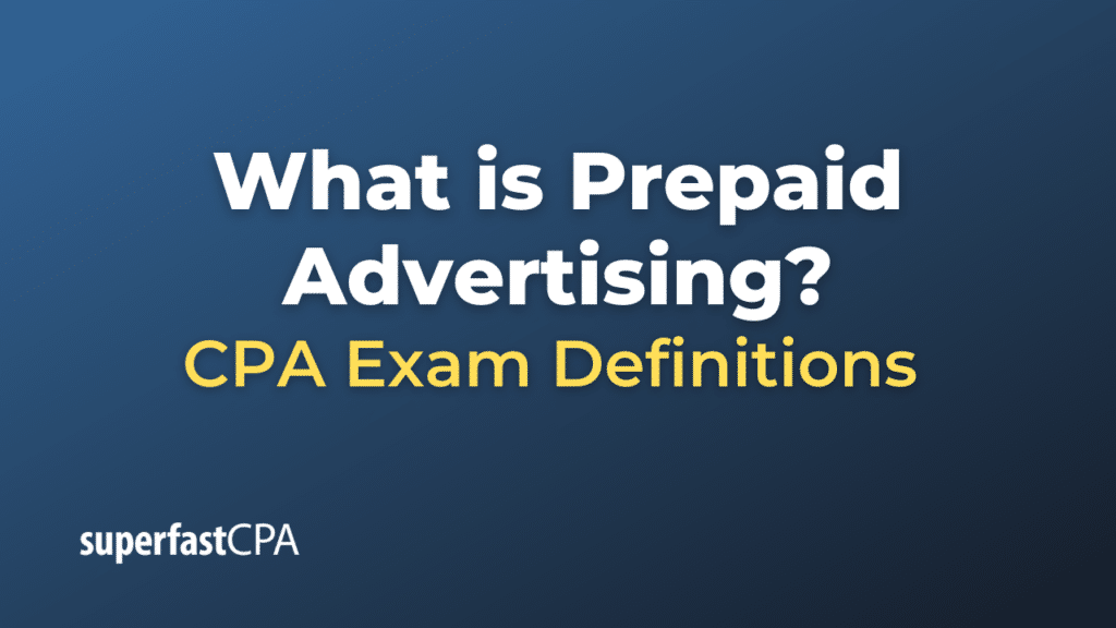 Prepaid Advertising
