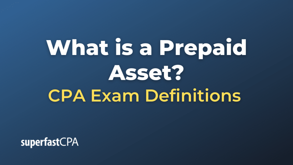 Prepaid Asset