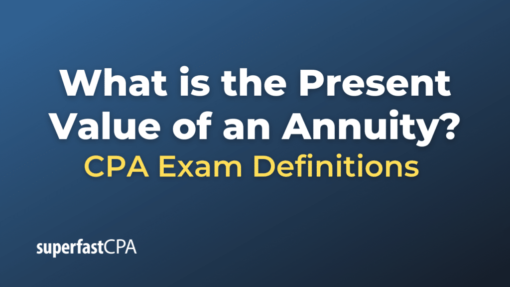 Present Value of an Annuity