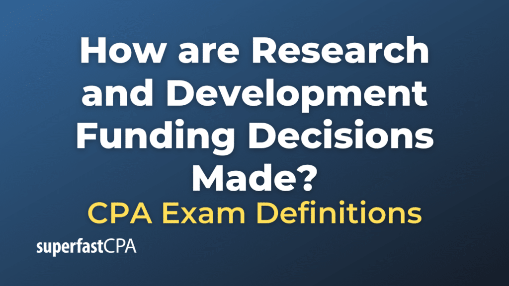 How are Research and Development Funding Decisions Made