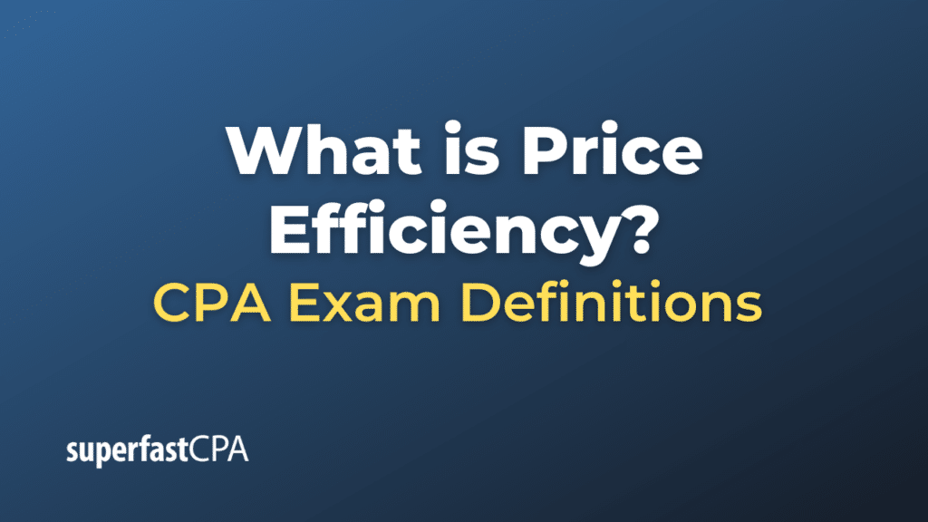 Price Efficiency