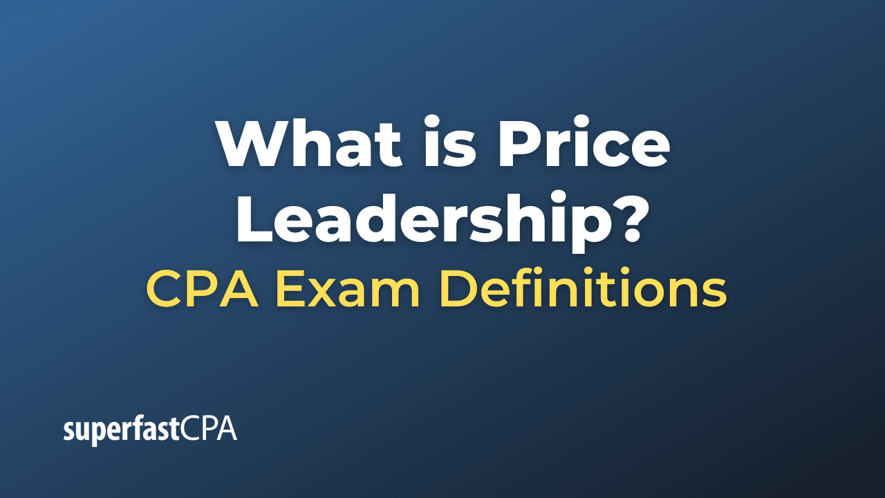 What is Price Leadership?
