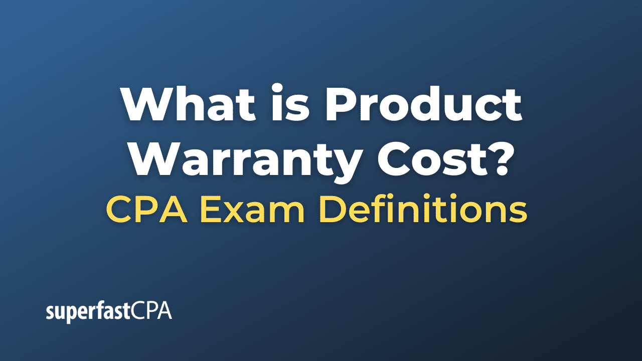 Product Warranty Cost