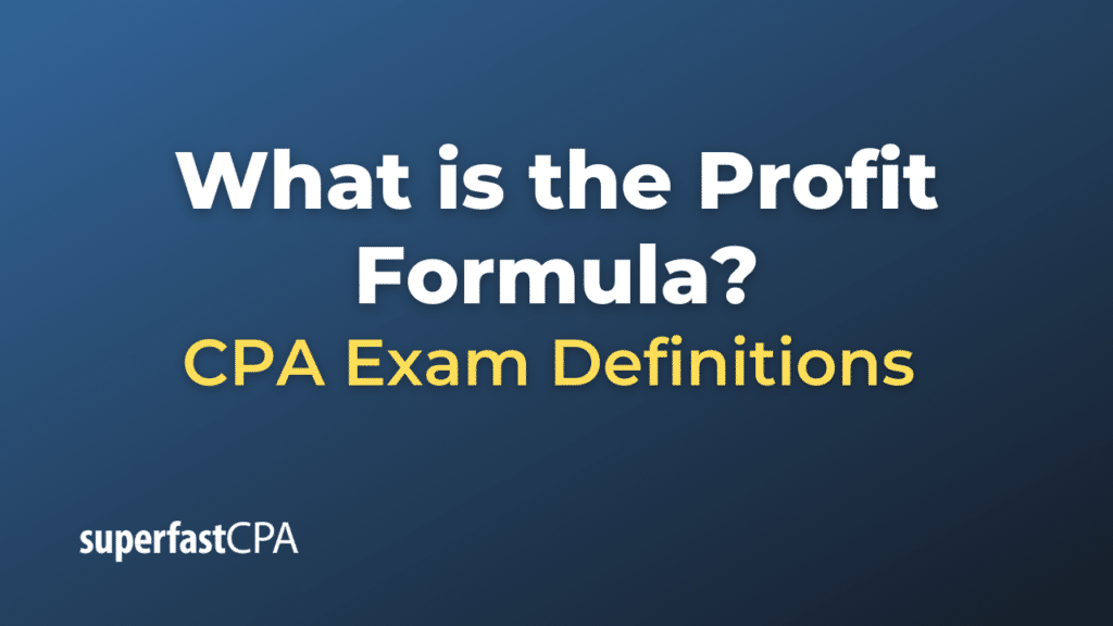 Profit Formula