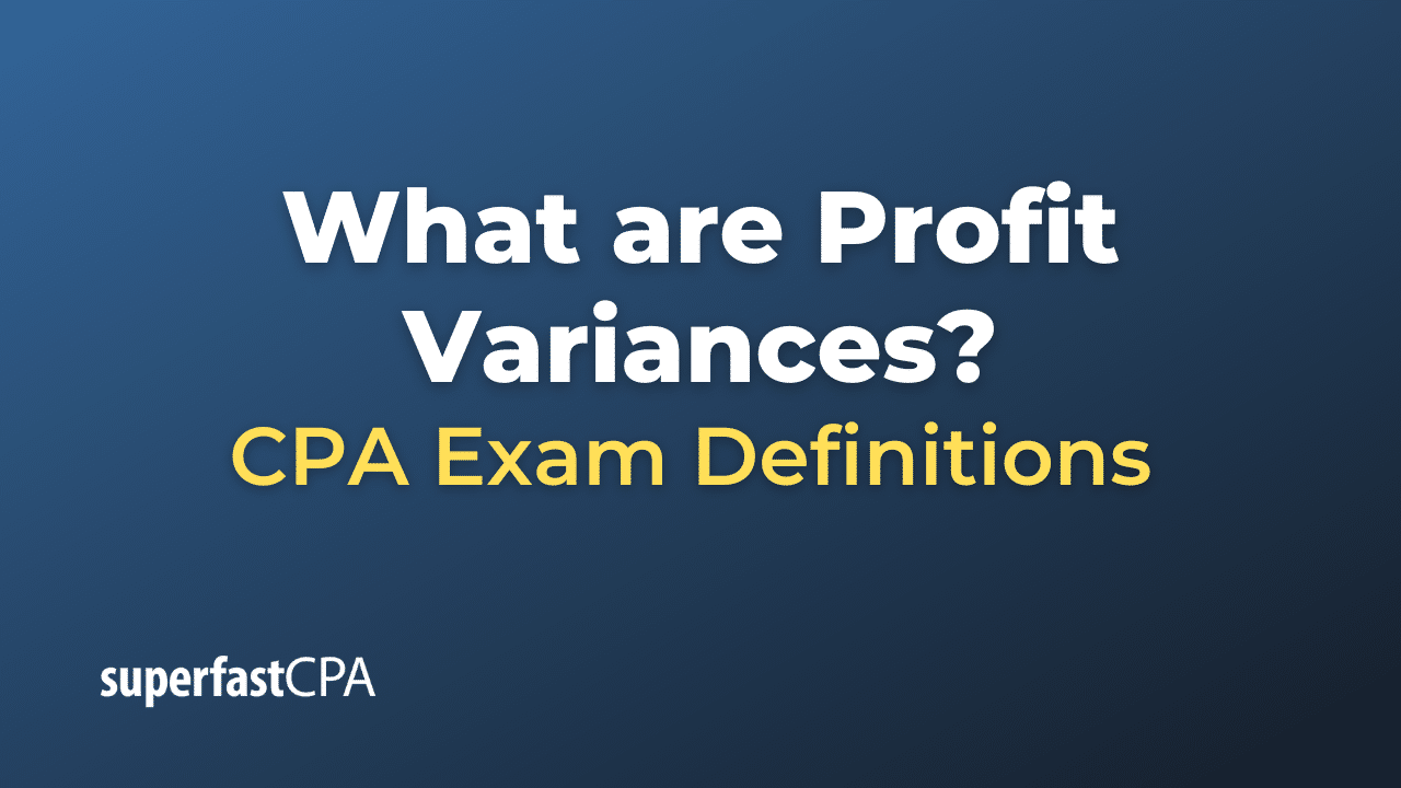 Profit Variances