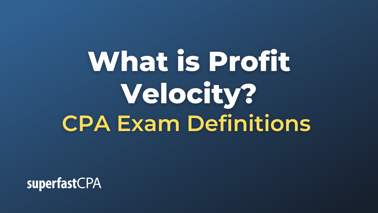 Profit Velocity