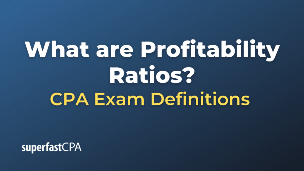 Profitability Ratios