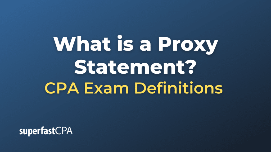 Proxy Statement