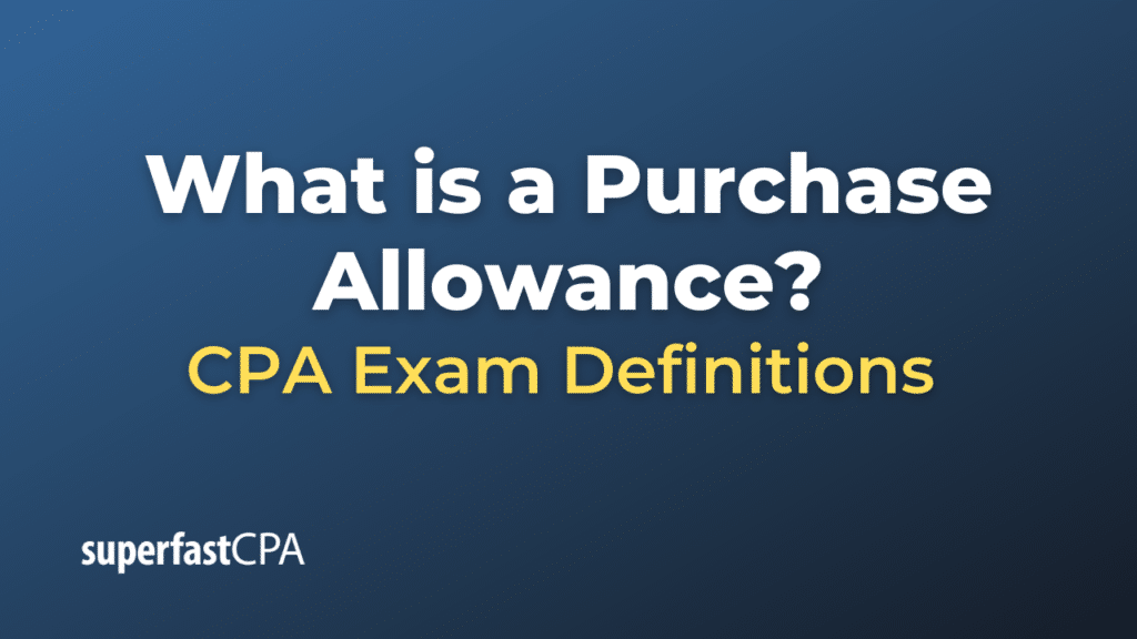 Purchase Allowance