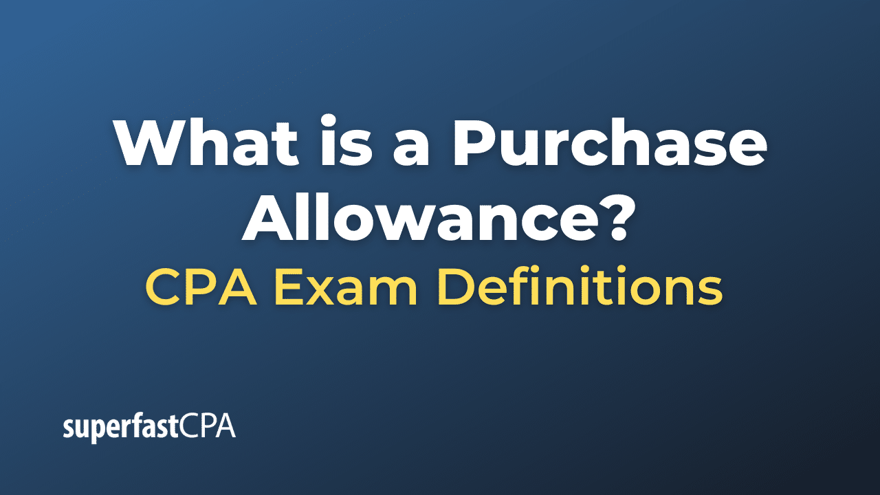 Purchase Allowance