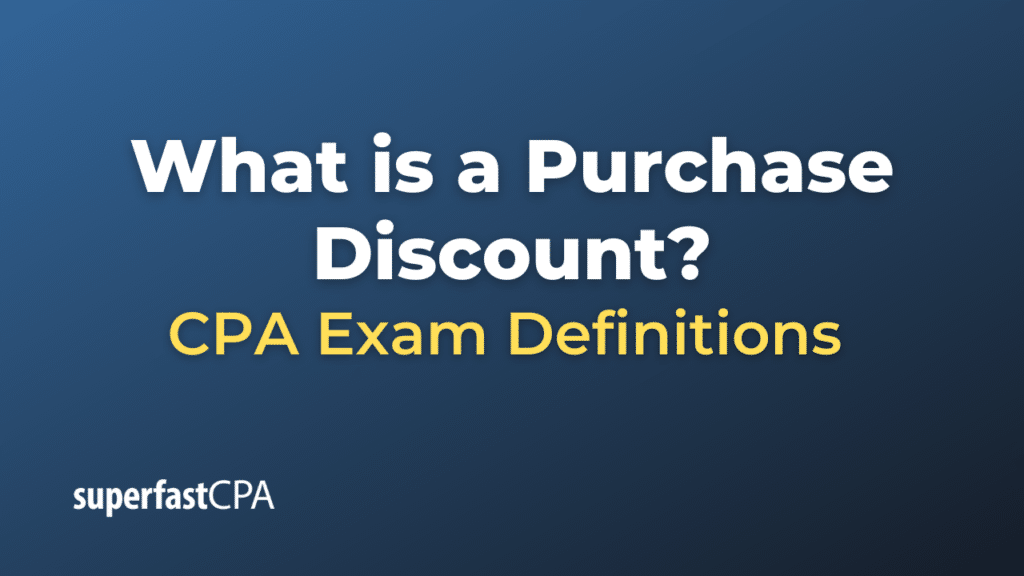 Purchase Discount
