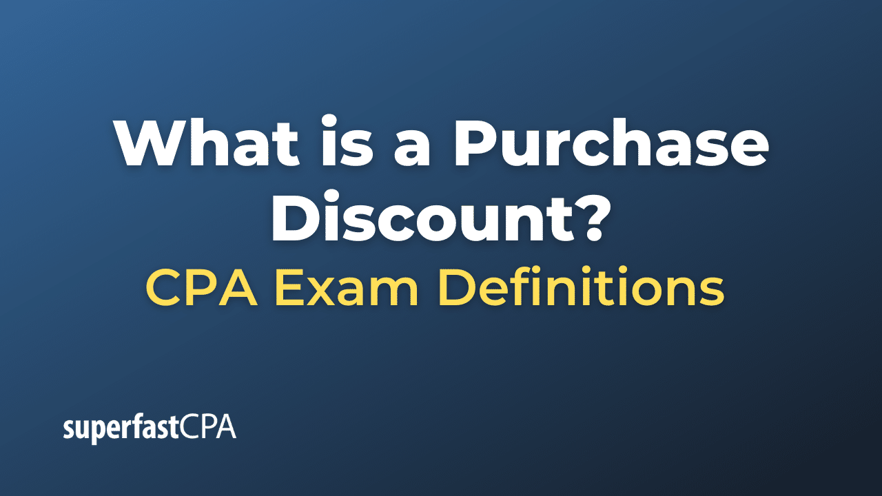 Purchase Discount