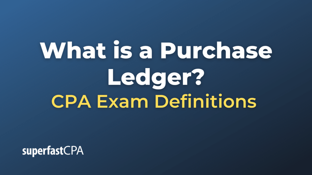 Purchase Ledger