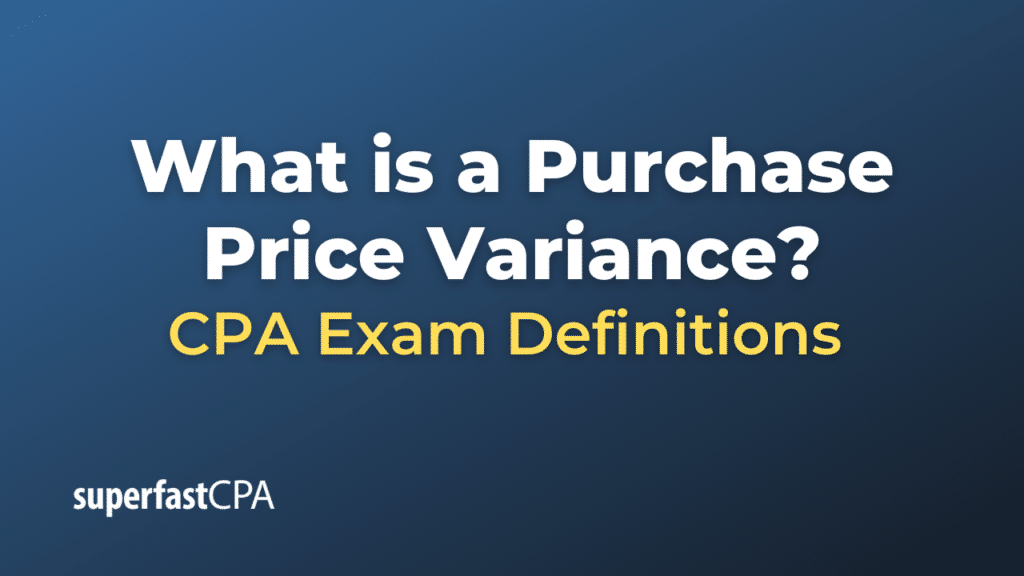 Purchase Price Variance
