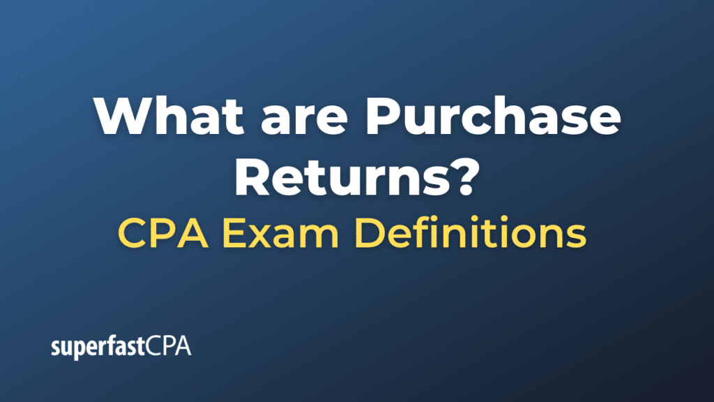 Purchase Returns