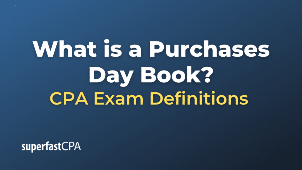 Purchases Day Book