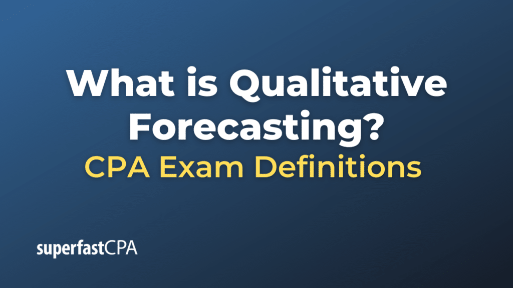 Qualitative Forecasting