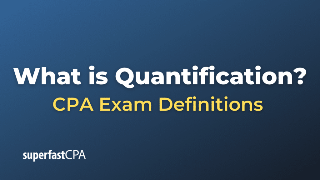 Quantification