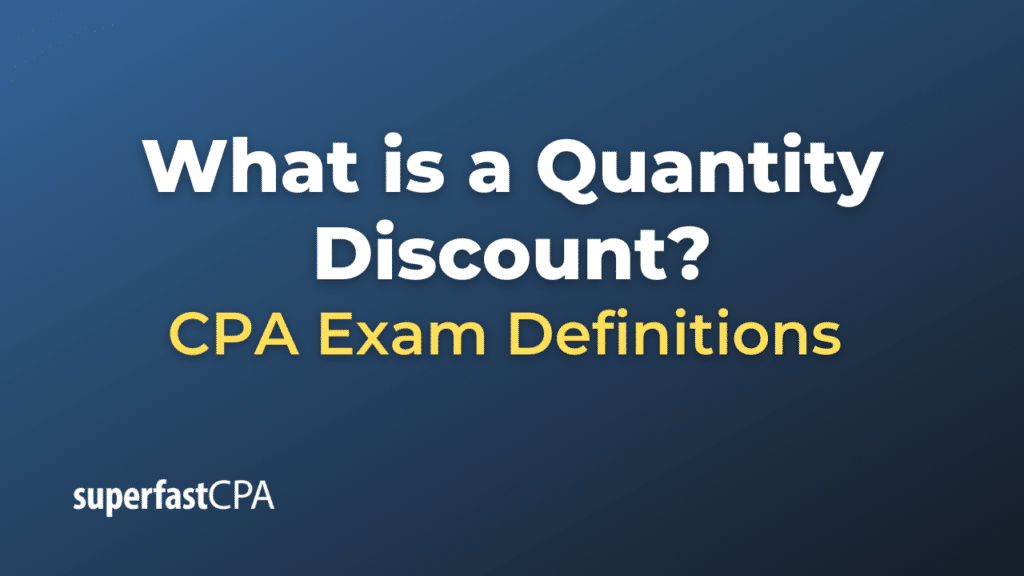 Quantity Discount