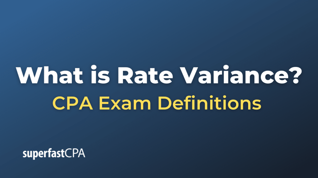 Rate Variance