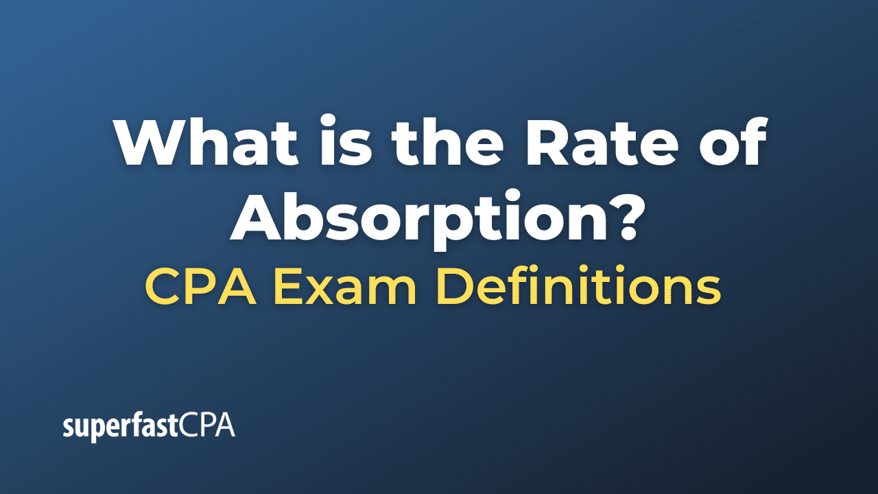 What is the Rate of Absorption?