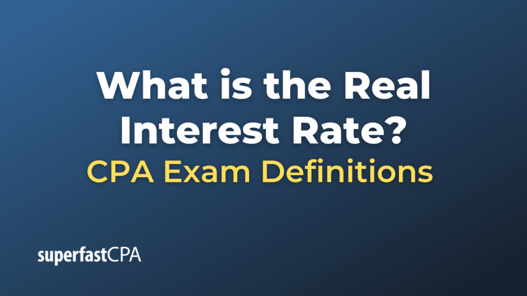 Real Interest Rate