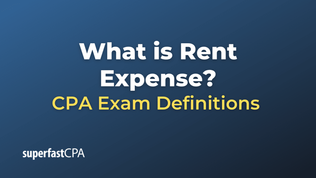 Rent Expense