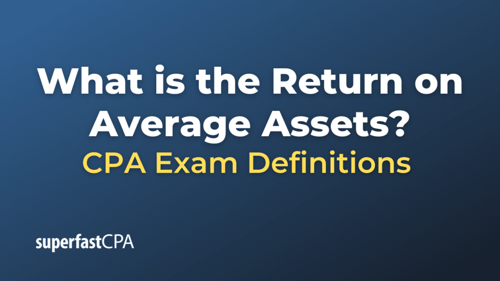 Return on Average Assets