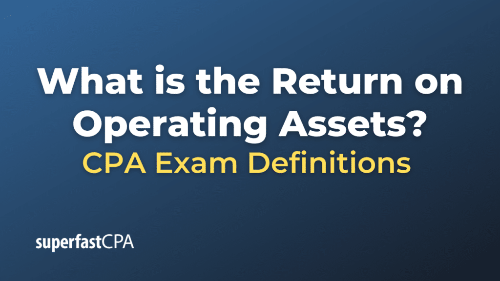 Return on Operating Assets