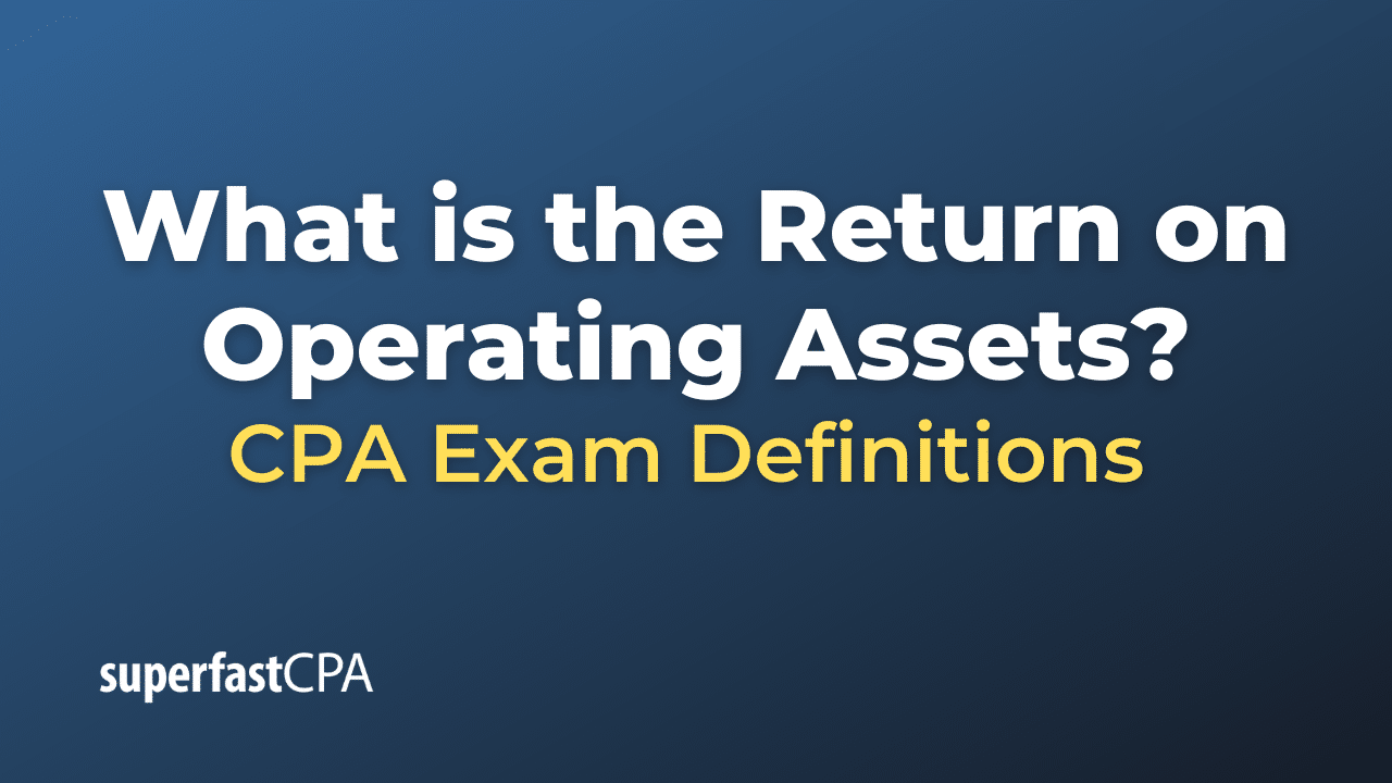 What is the Return on Operating Assets?