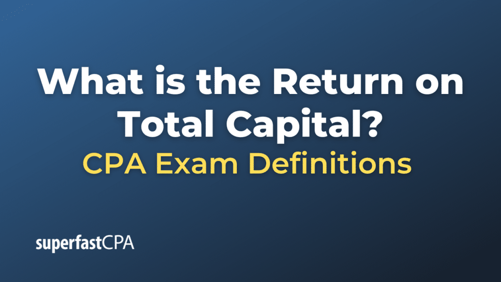 Return on Total Capital