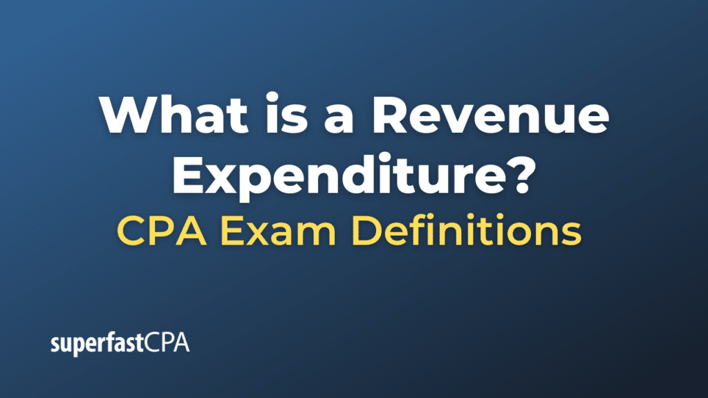 Revenue Expenditure