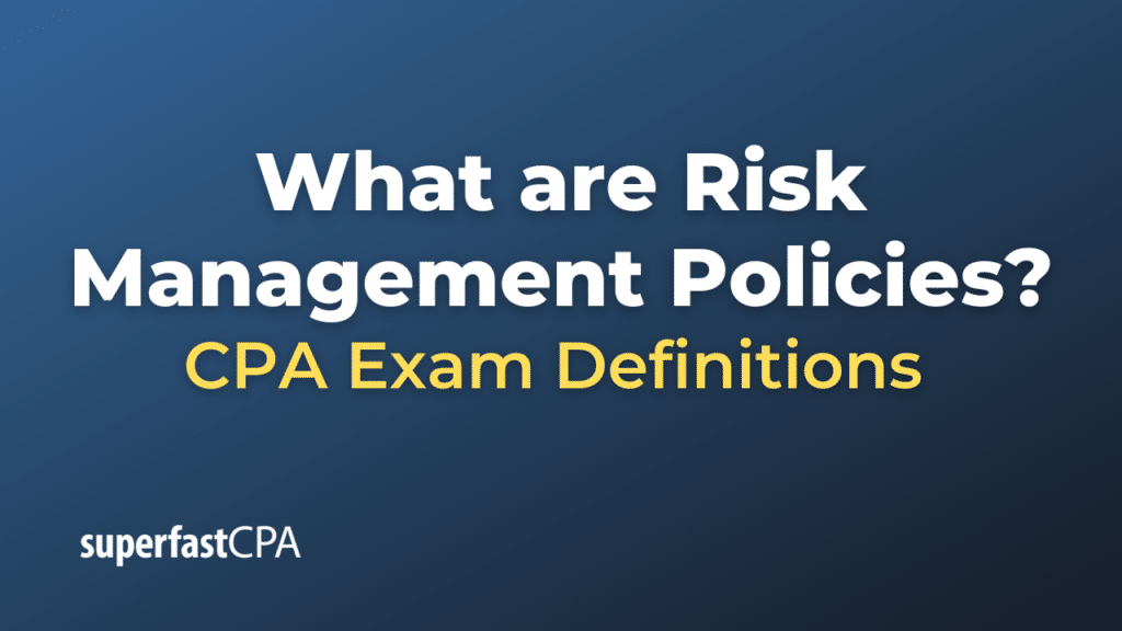 Risk Management Policies