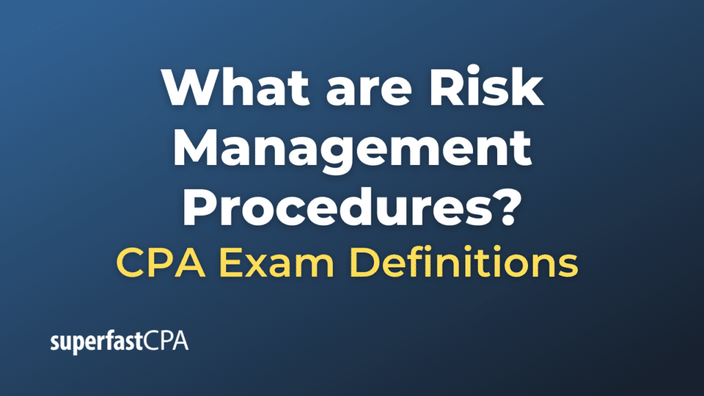 Risk Management Procedures