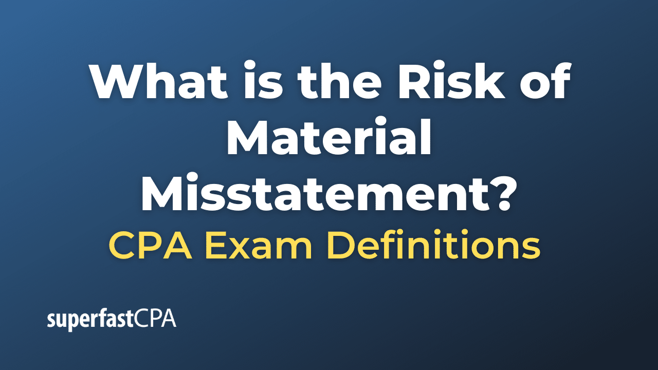 What is the Risk of Material Misstatement?