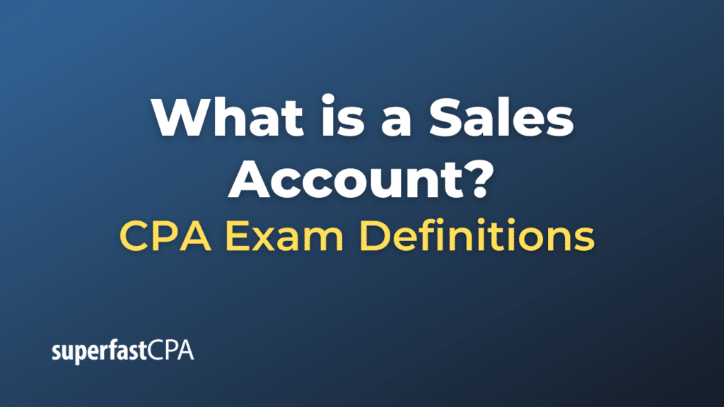 Sales Account