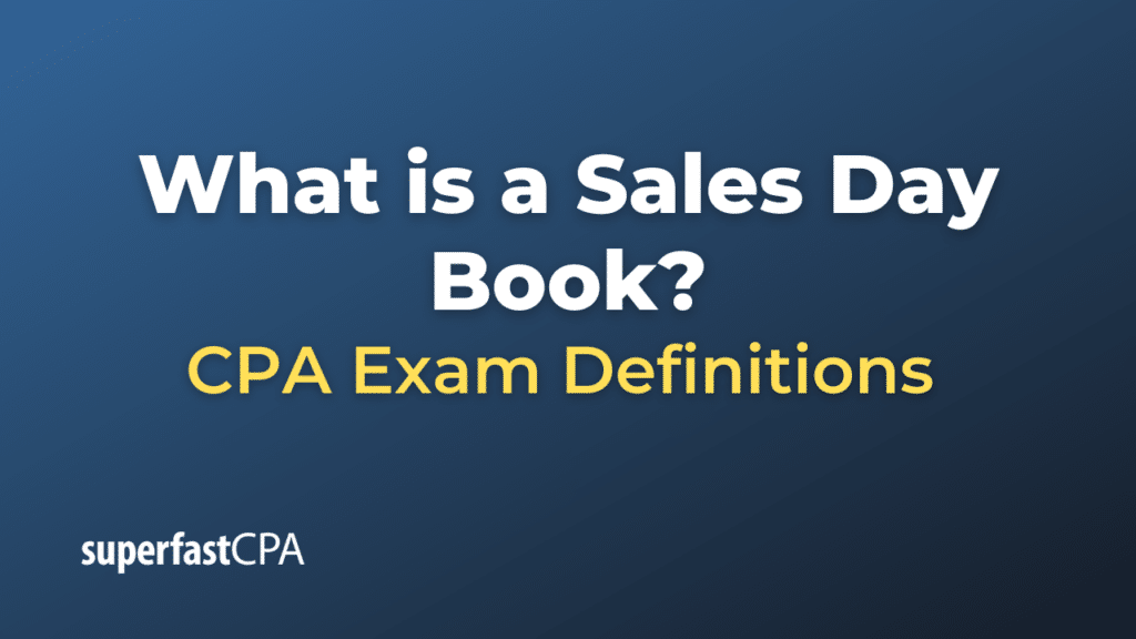 Sales Day Book