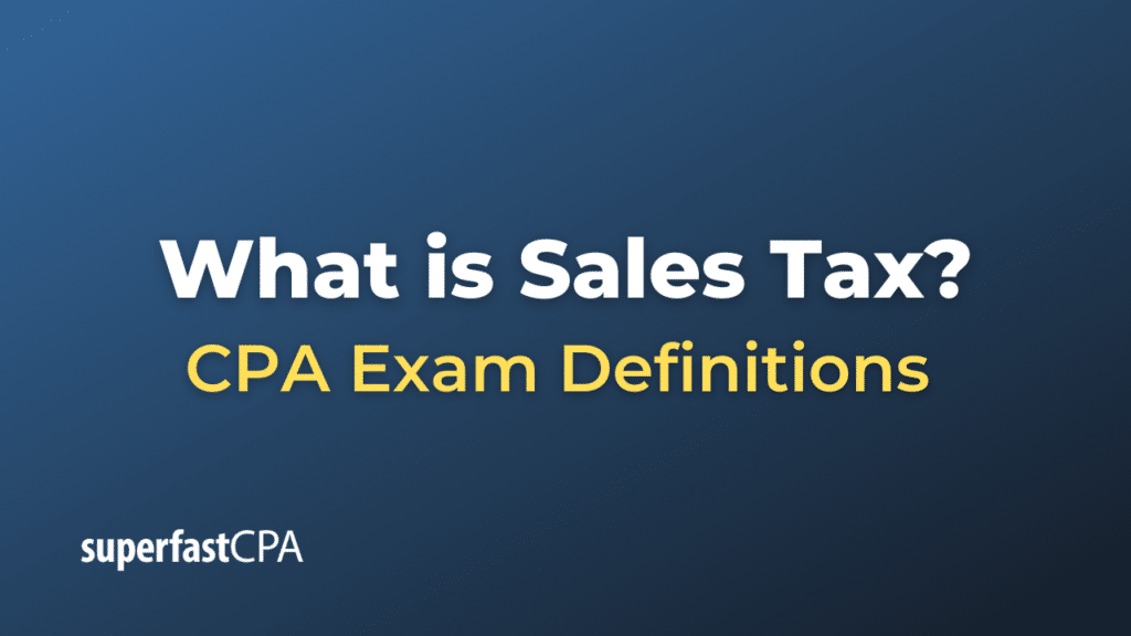 Sales Tax