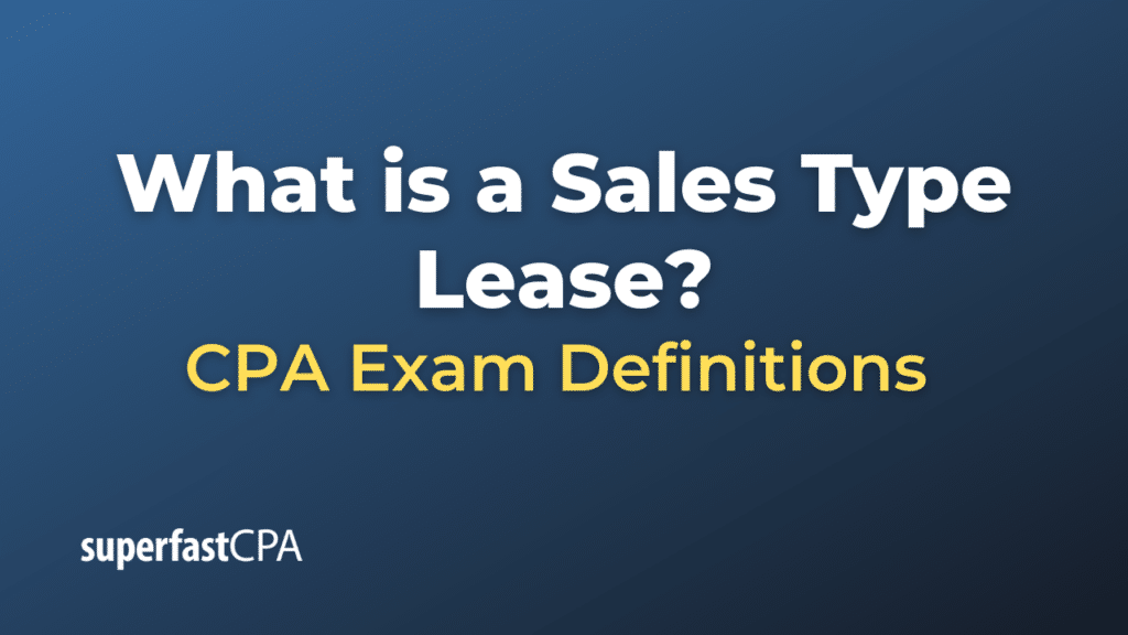 Sales Type Lease