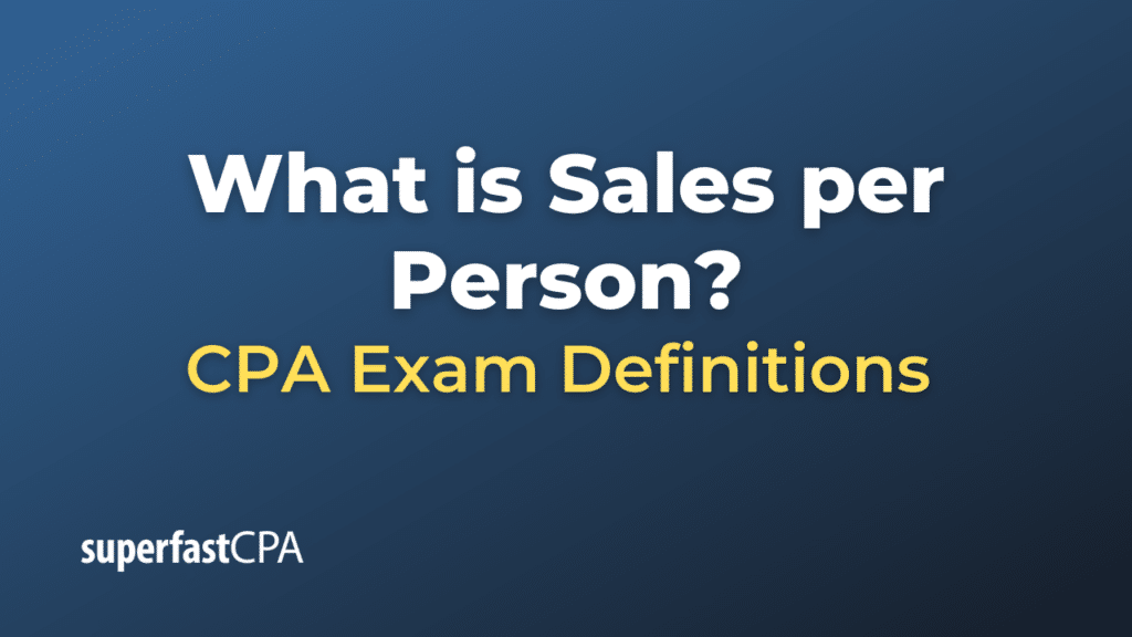 Sales per Person