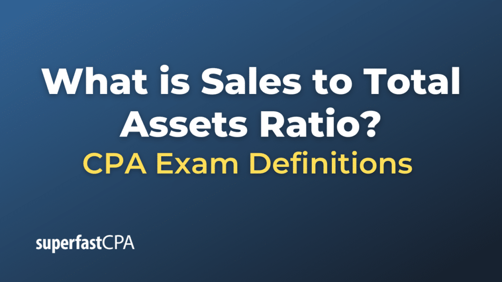 Sales to Total Assets Ratio