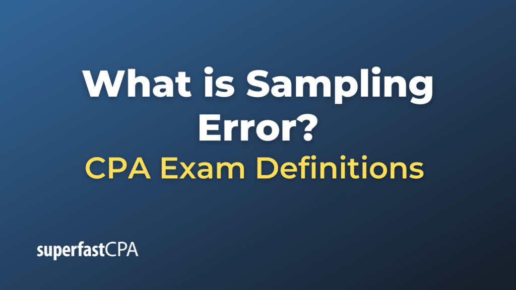 Sampling Error