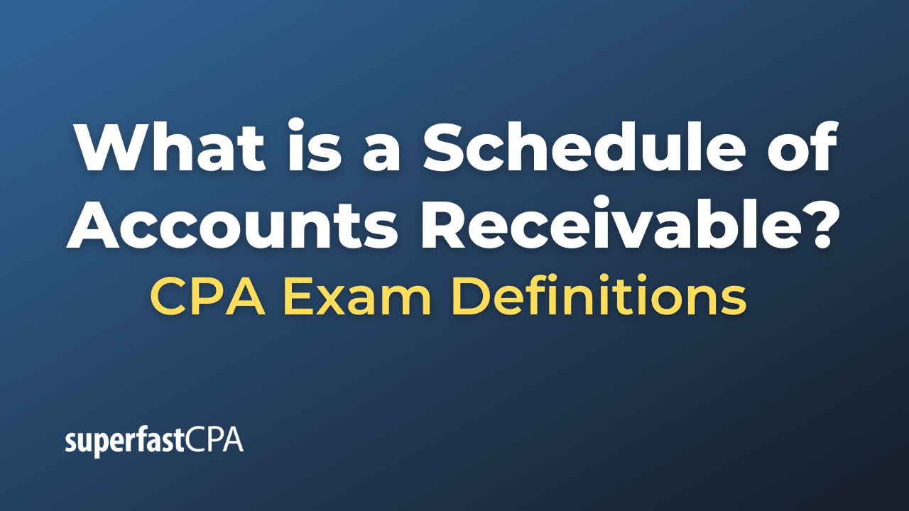 what-is-a-schedule-of-accounts-receivable
