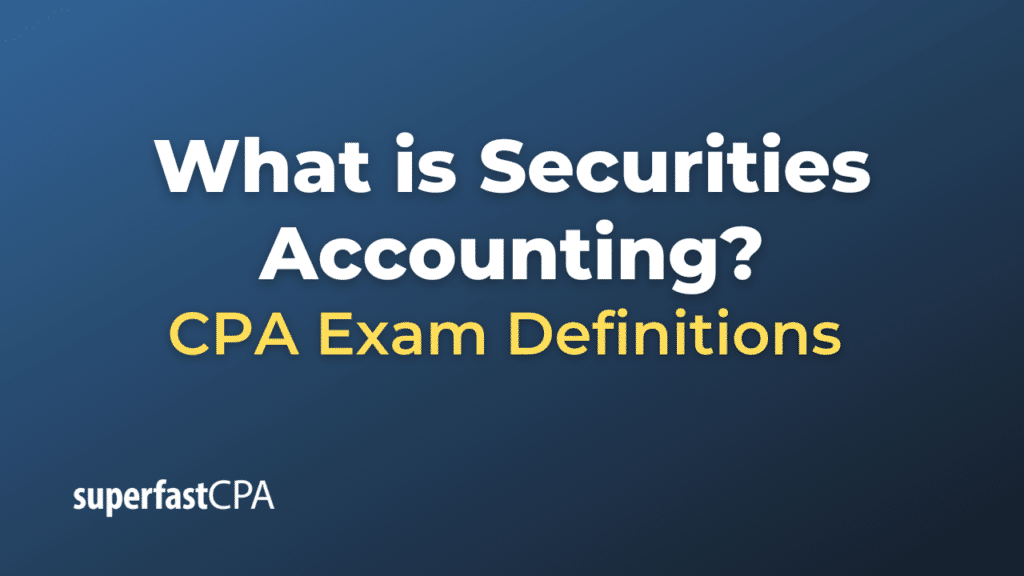 Securities Accounting