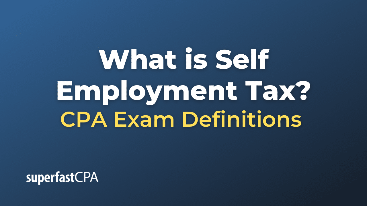 Self Employment Tax