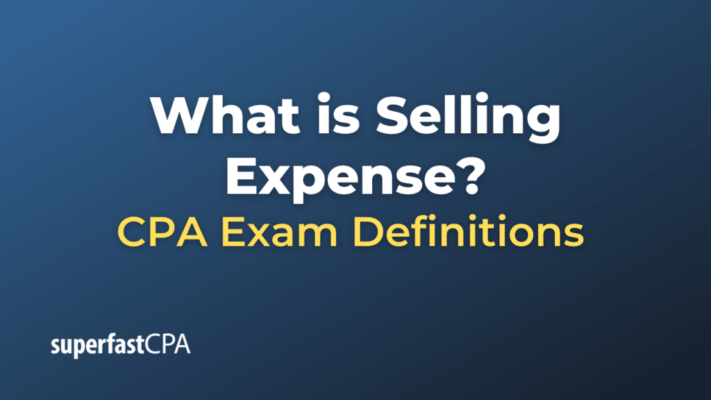 Selling Expense